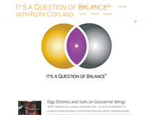Tablet Screenshot of itsaquestionofbalance.com